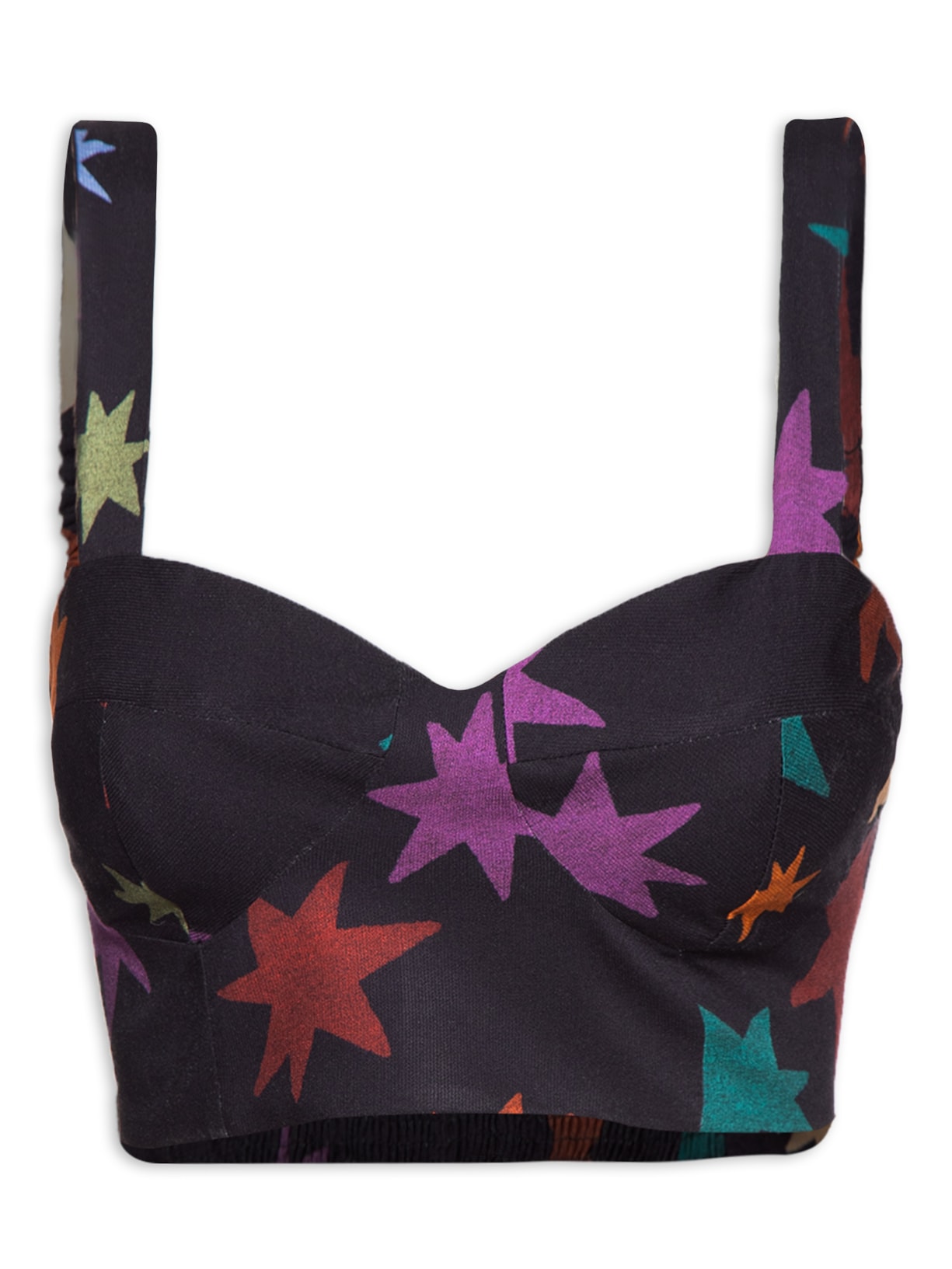 Top Recortado Estampa Orion - Preto