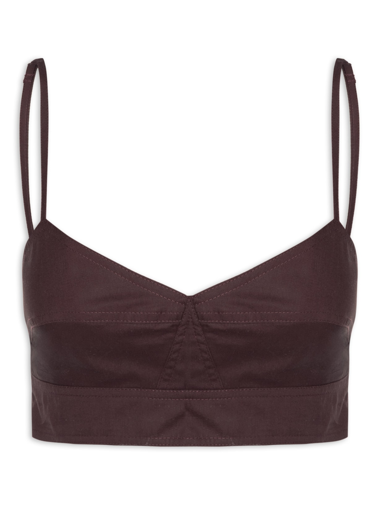 Top Recortes Boho – Marrom