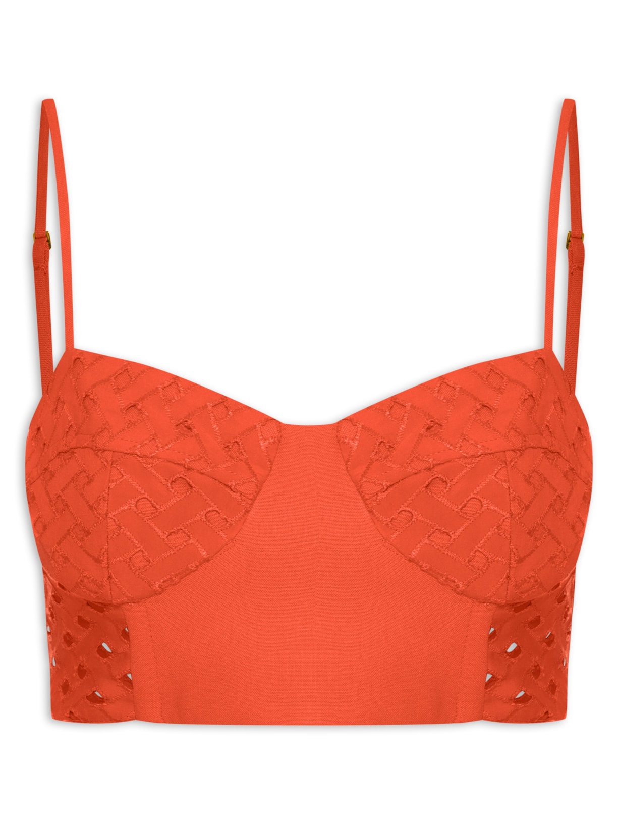 Top Recortes Laise - Vermelho