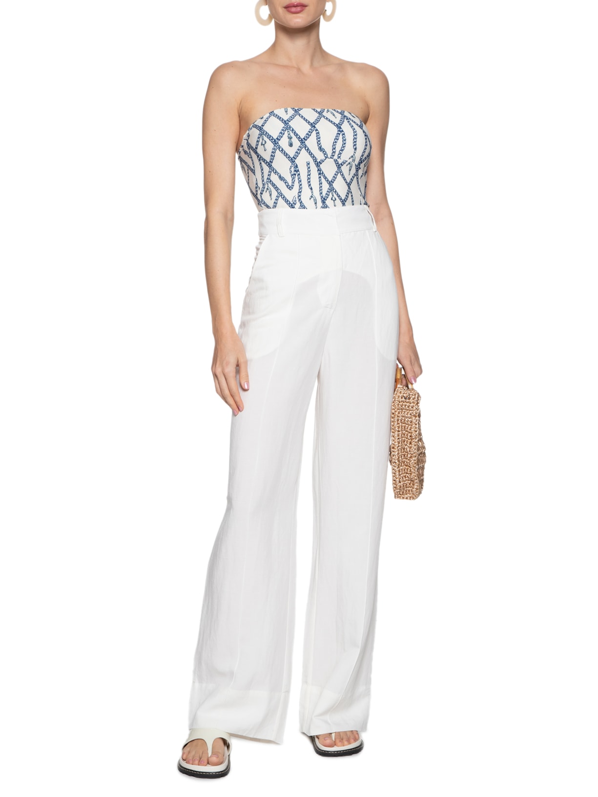 Top Recortes Relicário Off White Farm