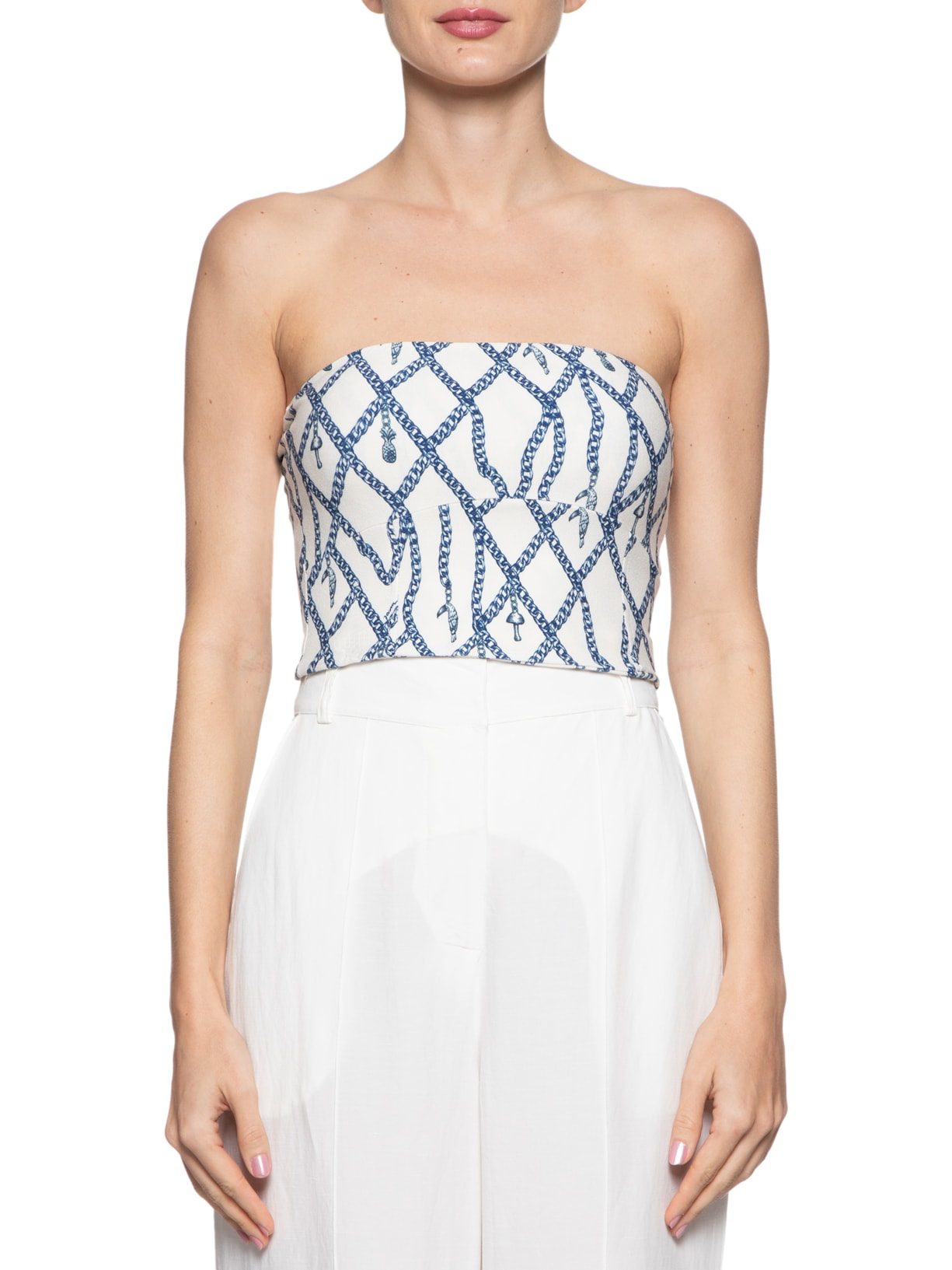 Top Recortes Relicário Off White Farm