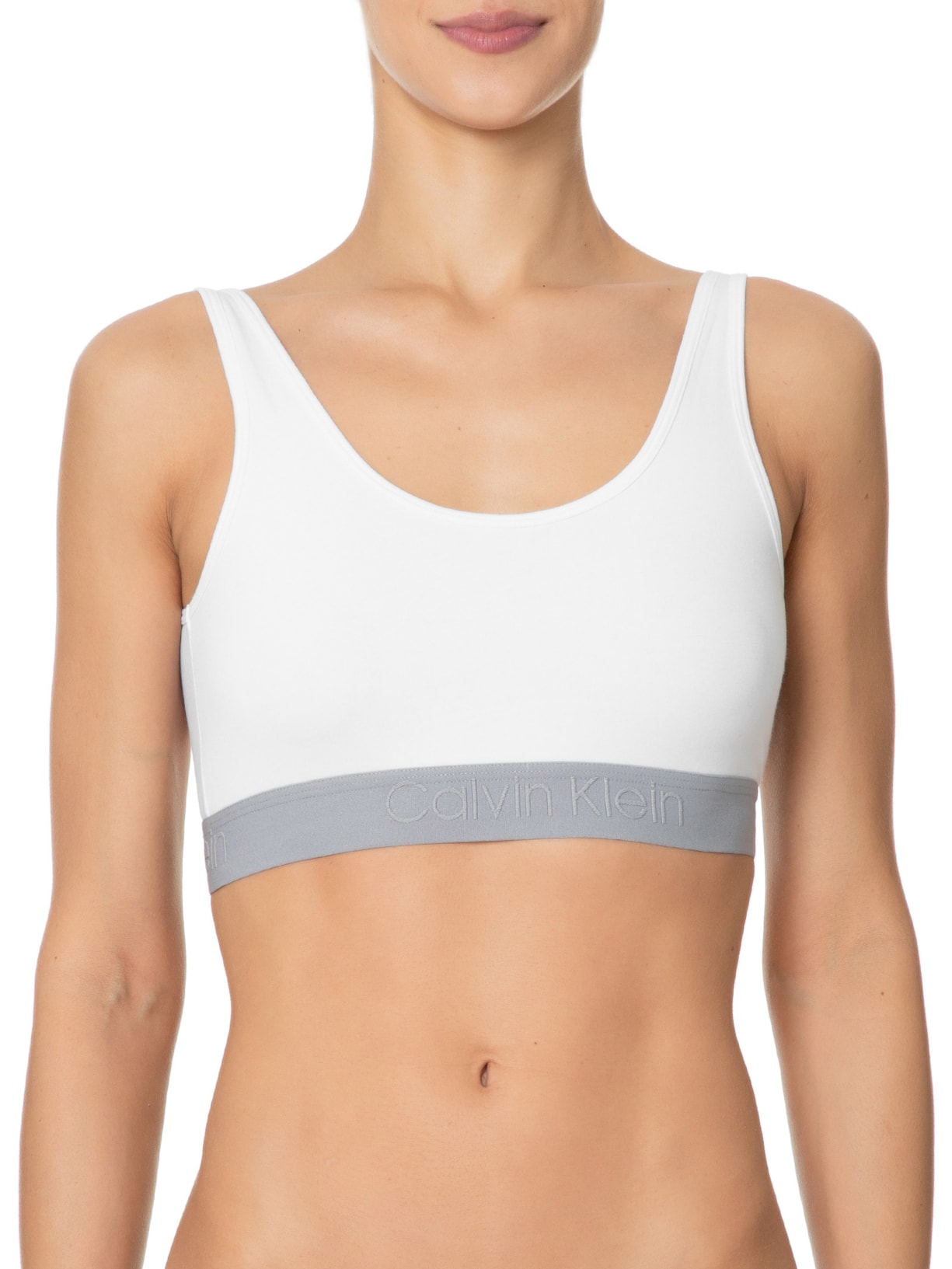 Top Regata Cotton Pure Branco Calvin Klein Underwear