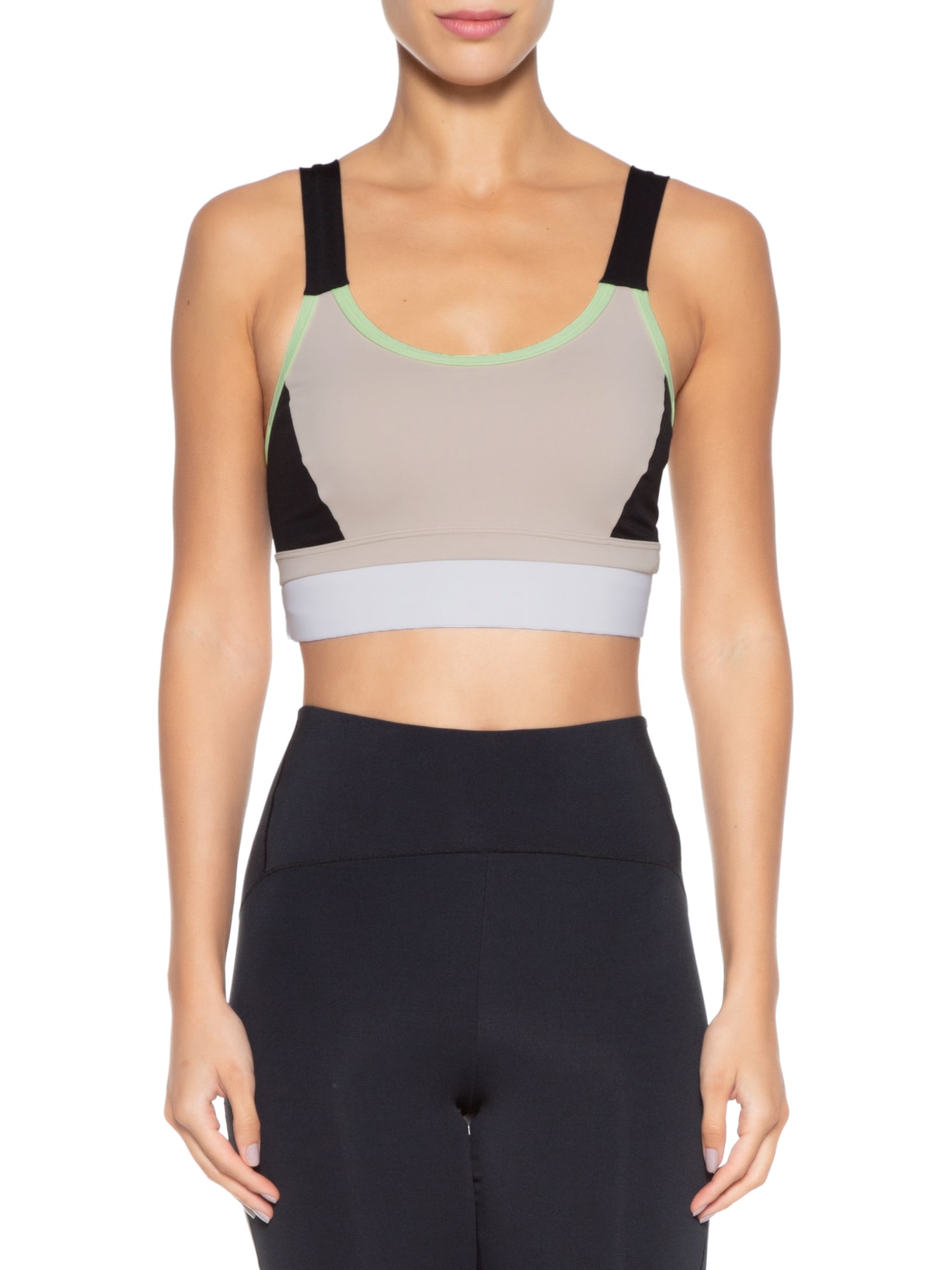 Top Regata Liso Bege Body For Sure