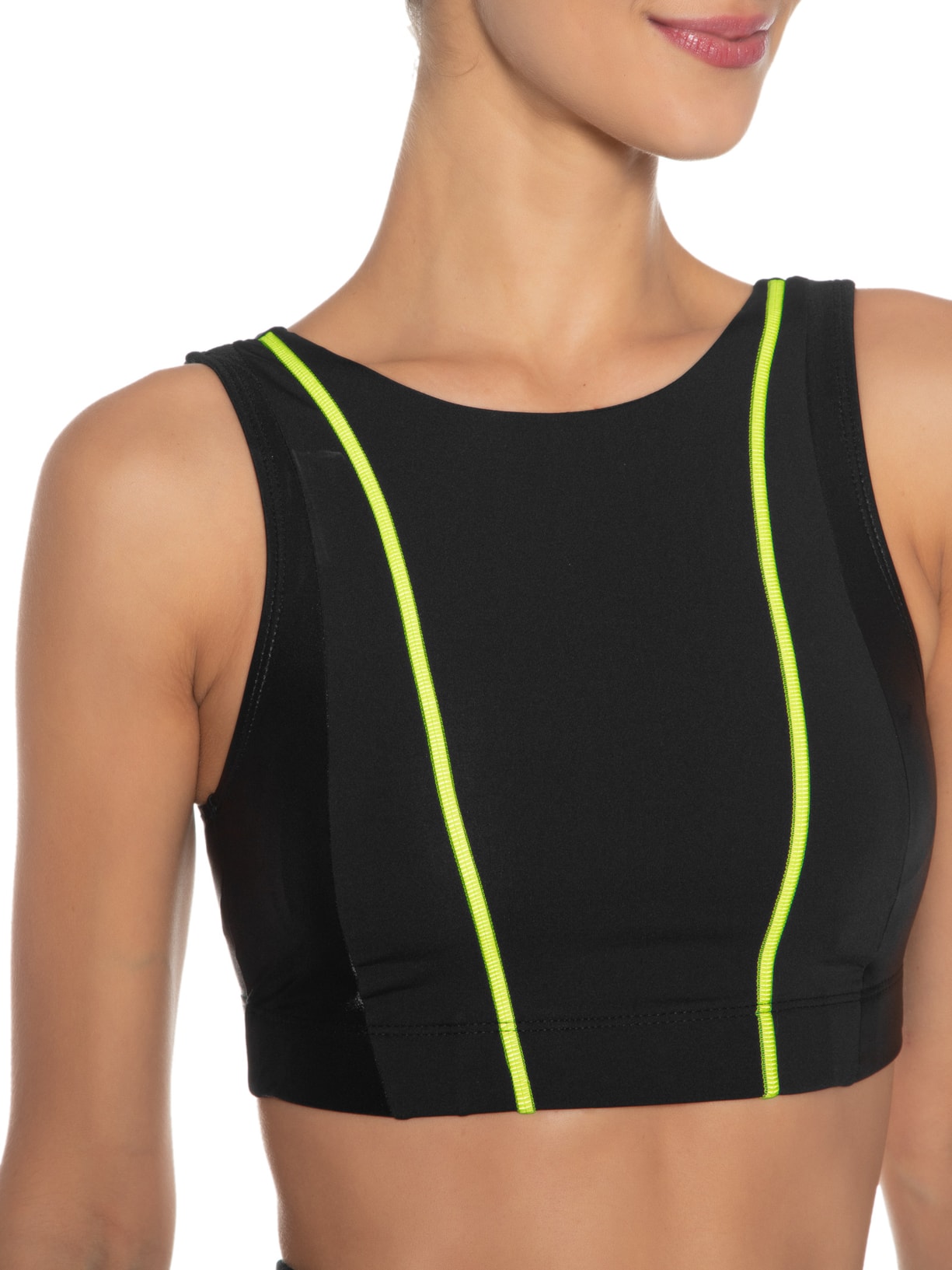 Top Regata Liso Preto Body For Sure