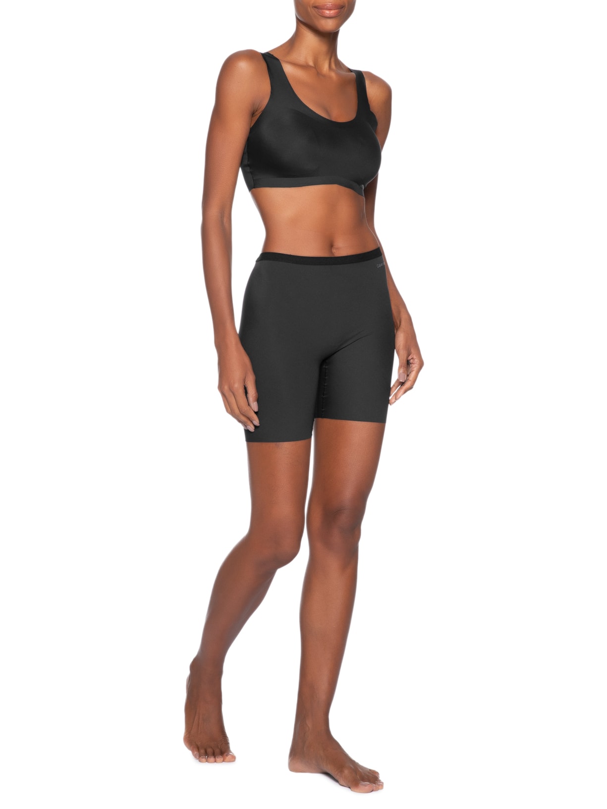 Top Regata Micro Invisible Feminino Preto Calvin Klein Underwear