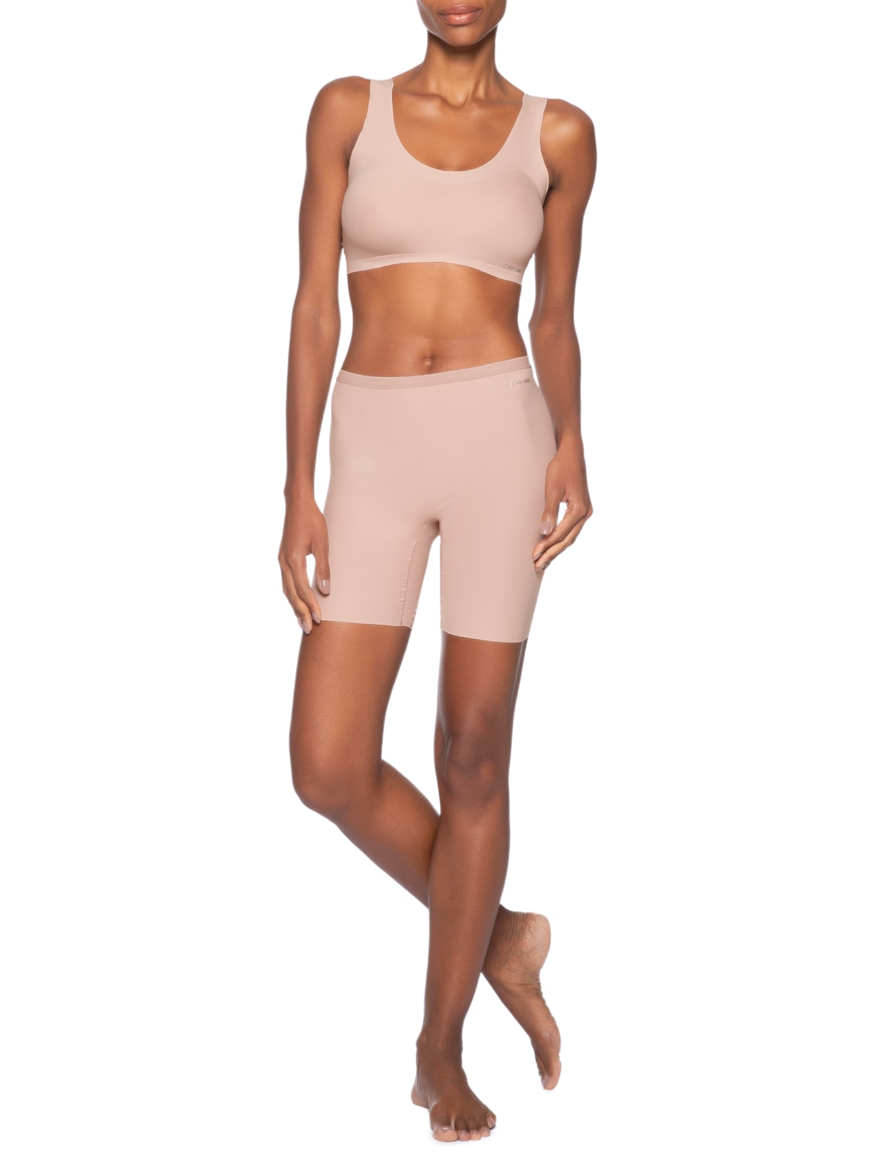 Top Regata Micro Invisible Feminino – Bege Calvin Klein Underwear