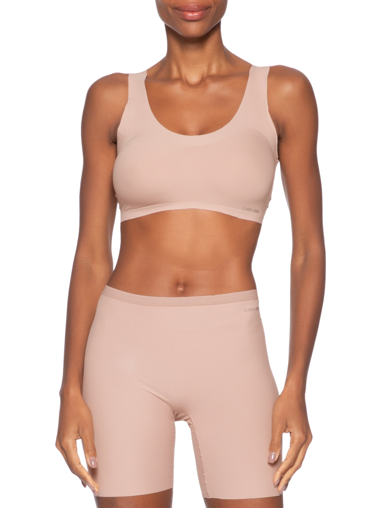 Top Regata Micro Invisible Feminino – Bege Calvin Klein Underwear