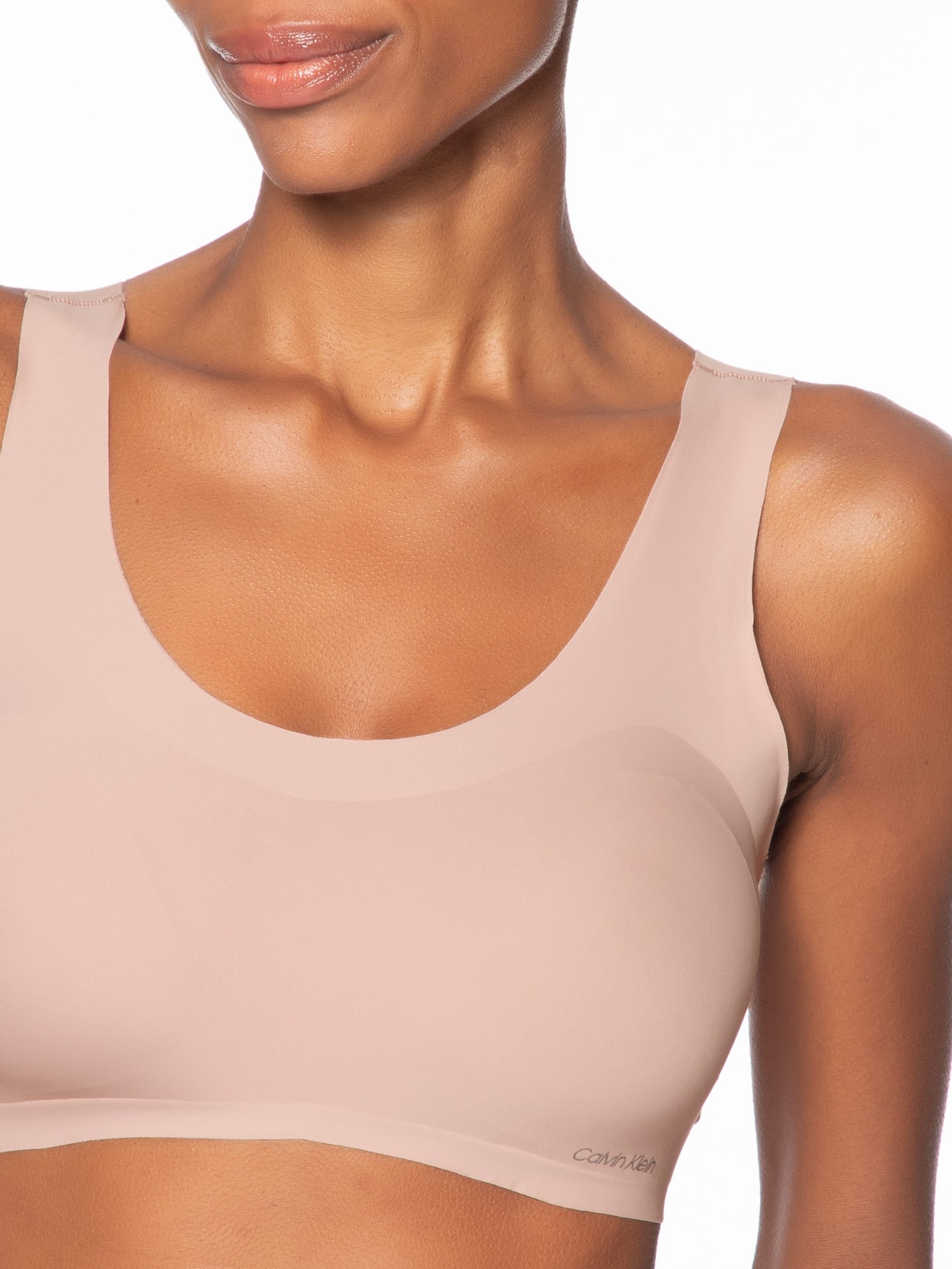 Top Regata Micro Invisible Feminino – Bege Calvin Klein Underwear