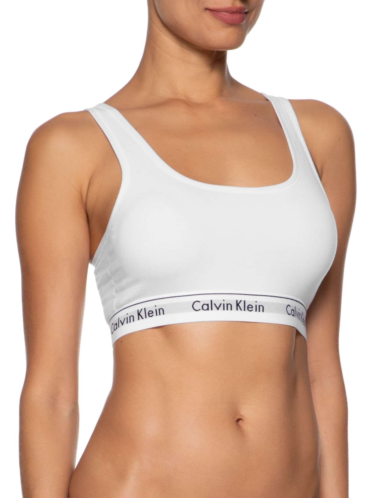 Top Regata Modern Cotton Branco Calvin Klein Underwear