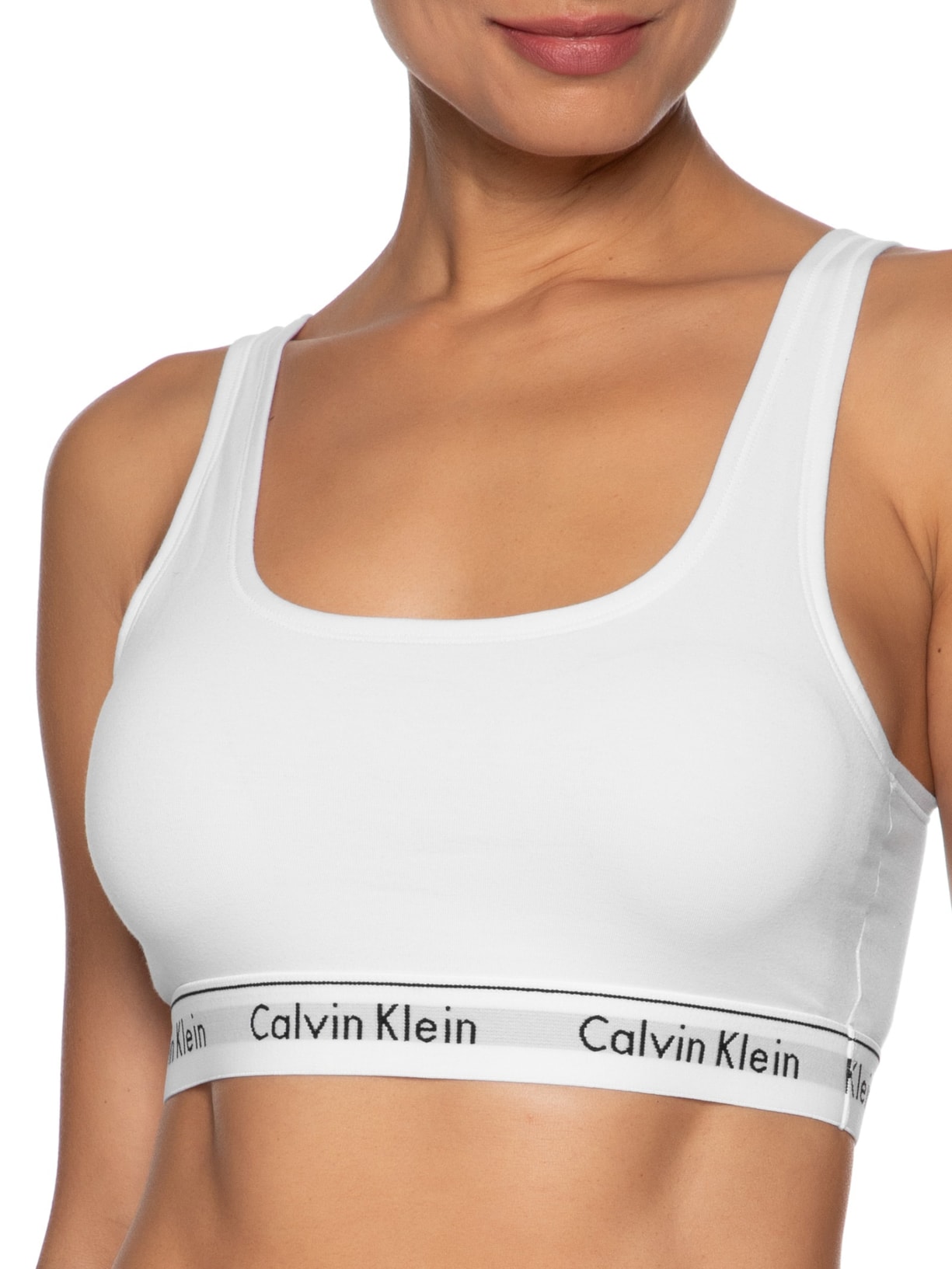 Top Regata Modern Cotton Branco Calvin Klein Underwear