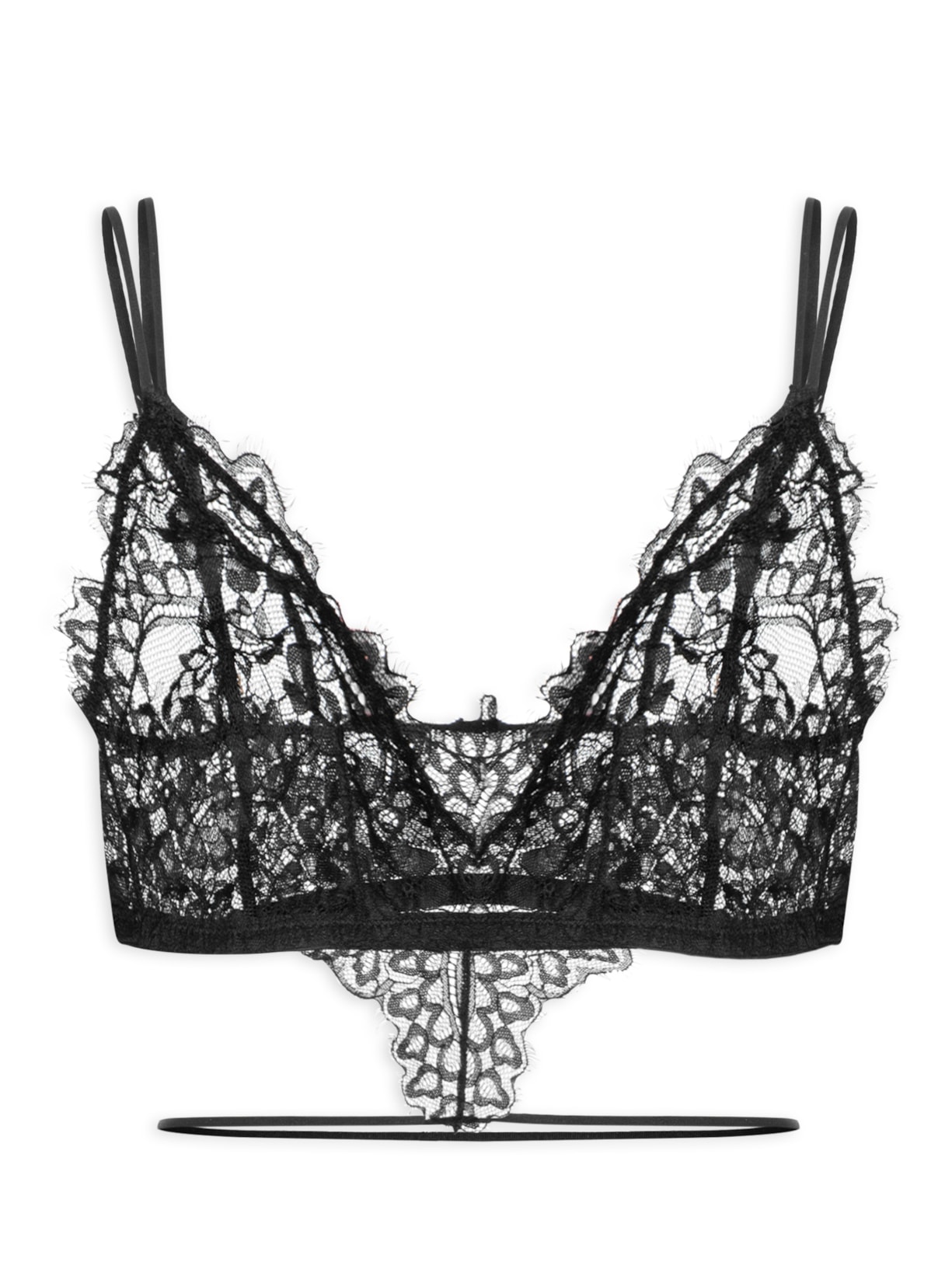Top Renda Amy - Preto