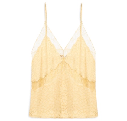 Top Renda Jacquard - Amarelo