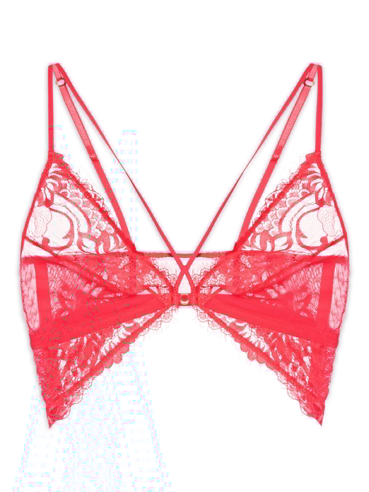 Top Renda Luiza Vermelho Jogê