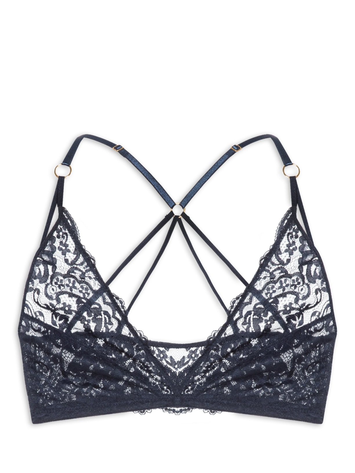 Top Renda Oliva Azul Jogê