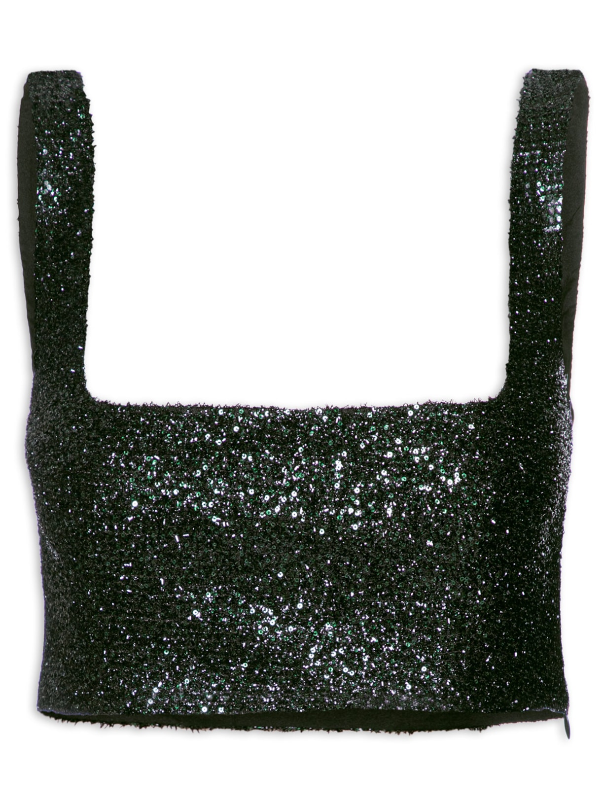 Top Reto De Paetê - Verde