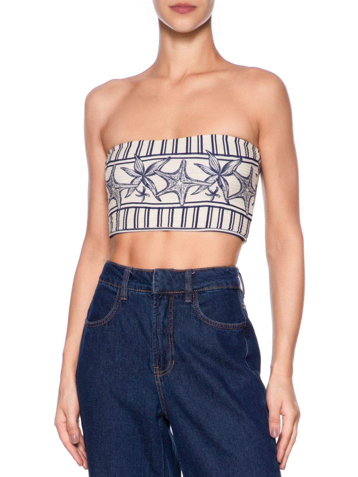 Top Reto Double Aventureiro Branco Farm