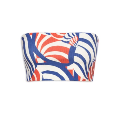 Top Reto Double Concha Gráfica - Vermelho