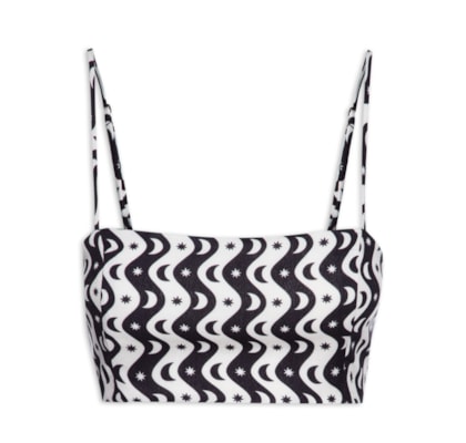Top Reto Estampa Alquimia - Preto