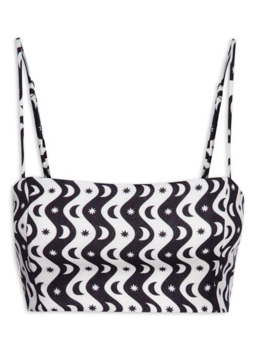 Top Reto Estampa Alquimia - Preto