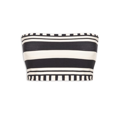 Top Reto Listra Tropical - Preto