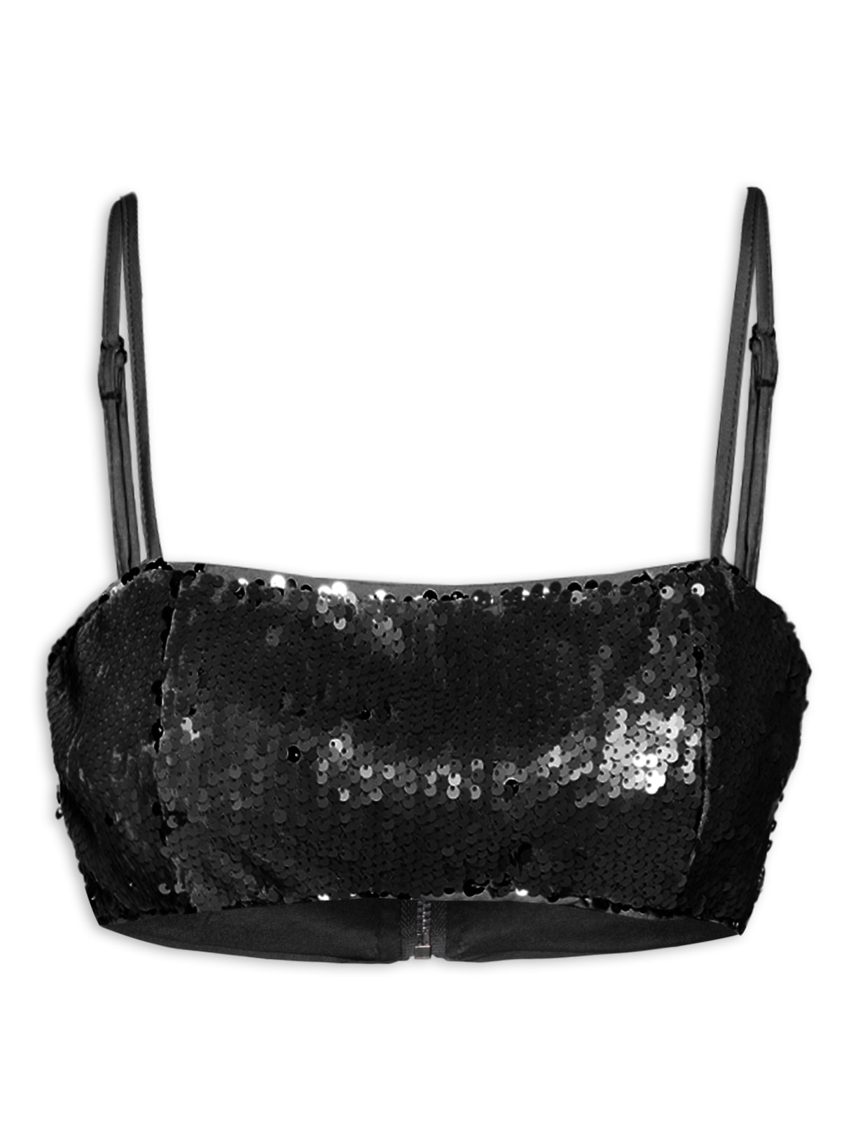 Top Reto Paetê - Preto