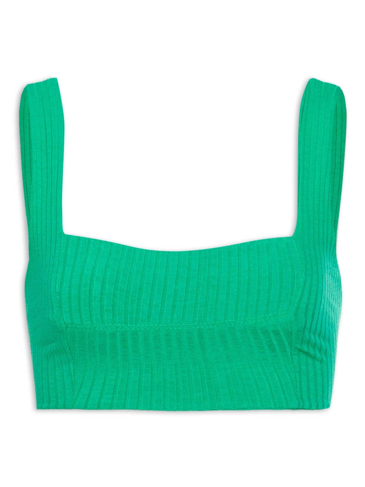 Top Reto Rib - Verde