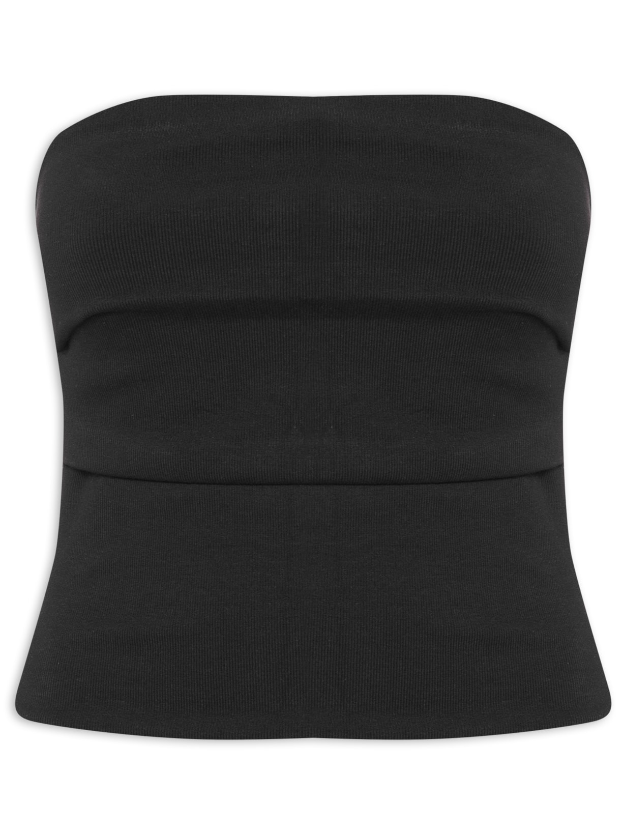 Top Reto Sem Alça - Preto