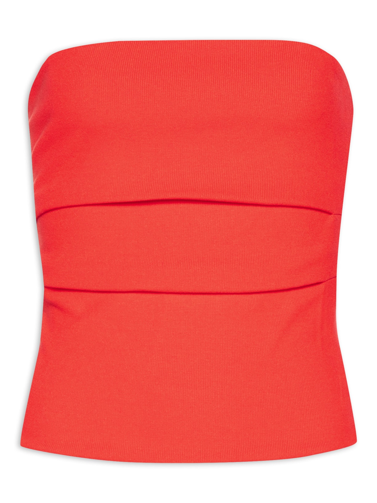 Top Reto Sem Alça Vermelho Farm