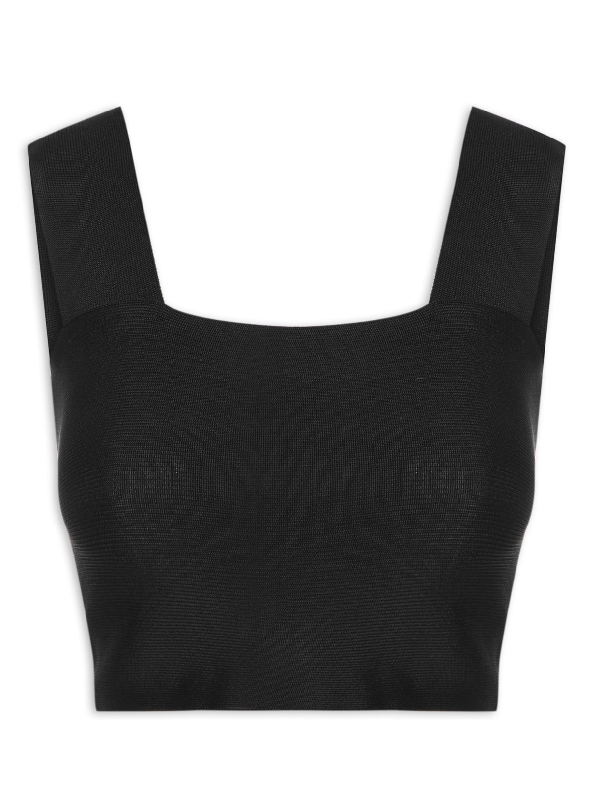 Top Reto Tricot Basic - Preto