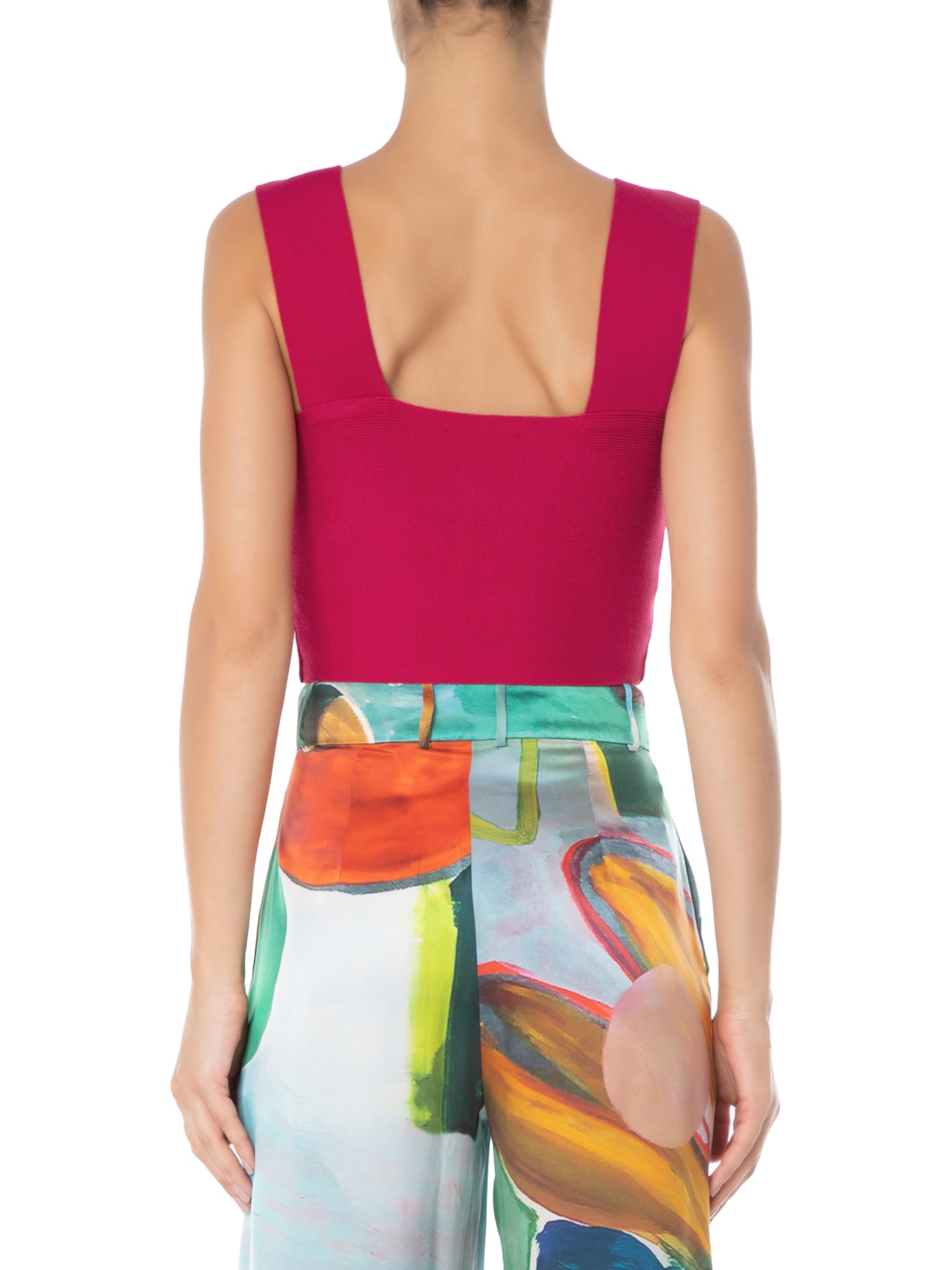 Top Reto Tricot Rosa Animale