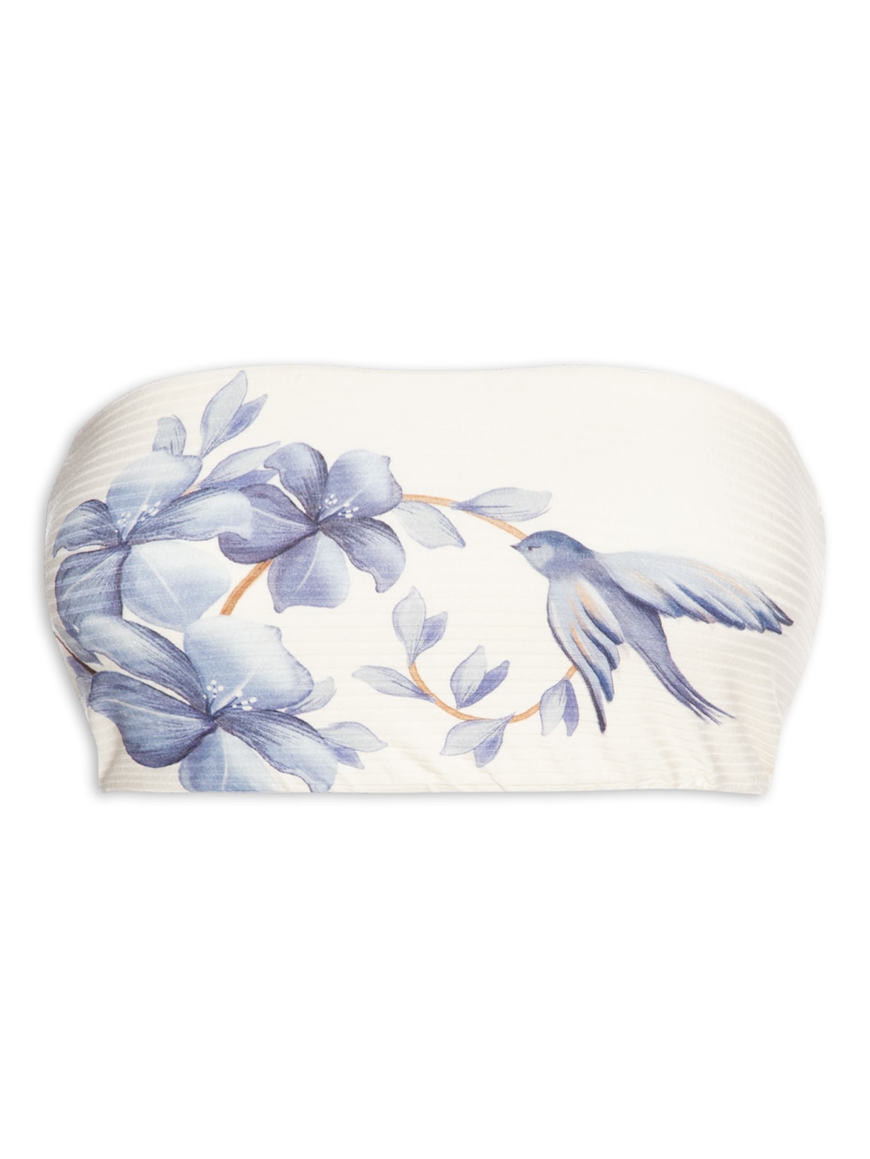 Top Reto Voo Em Flor - Branco