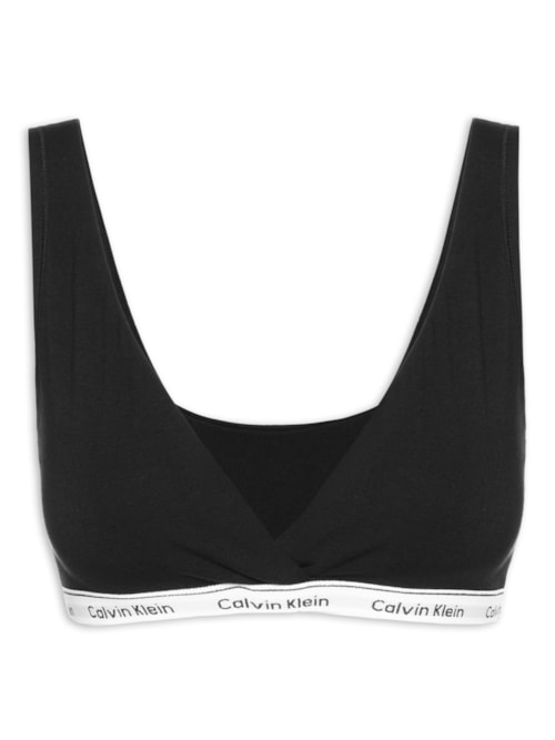Top Mini Reversível Calvin Klein Feminina Modern Cotton - Preto — foto 2