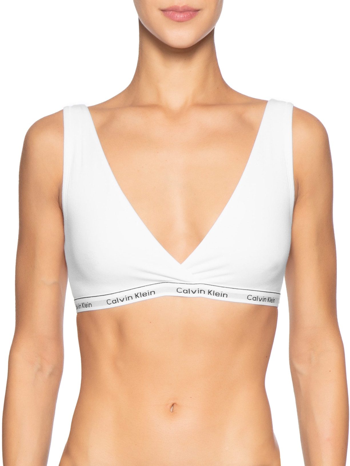 Top Reversível CK Mini Modern Cotton Branco Calvin Klein Underwear