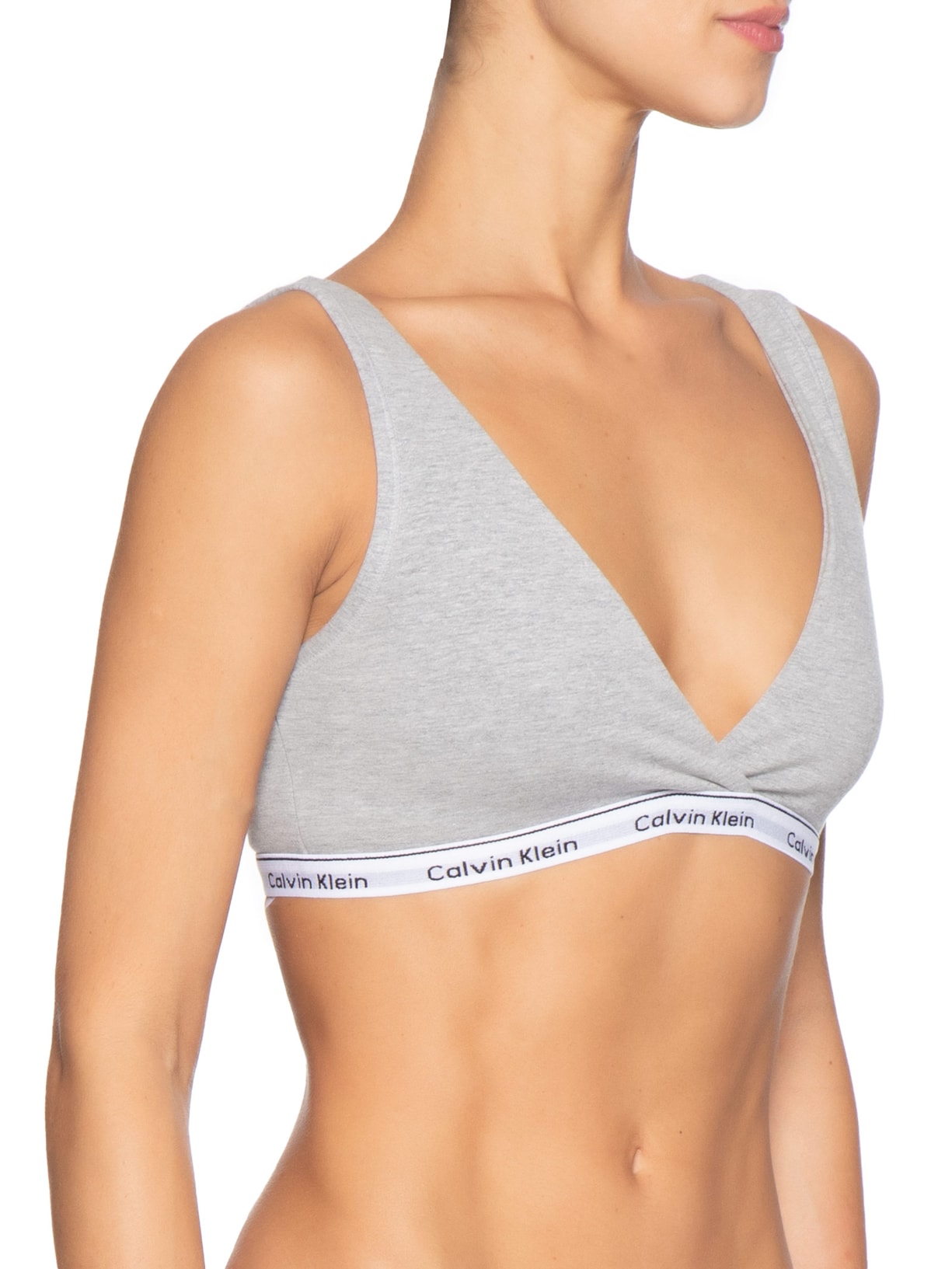 Top Reversível CK Mini Modern Cotton Cinza Calvin Klein Underwear