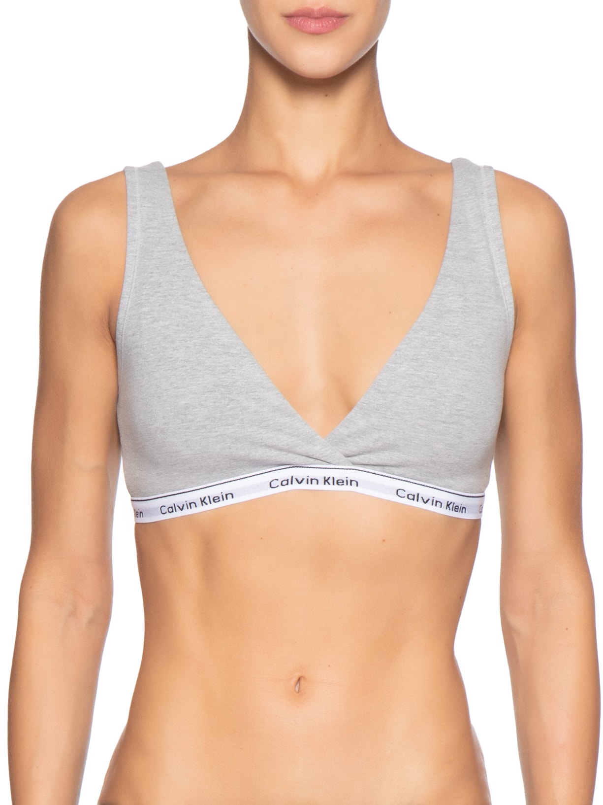 Top Reversível CK Mini Modern Cotton Cinza Calvin Klein Underwear