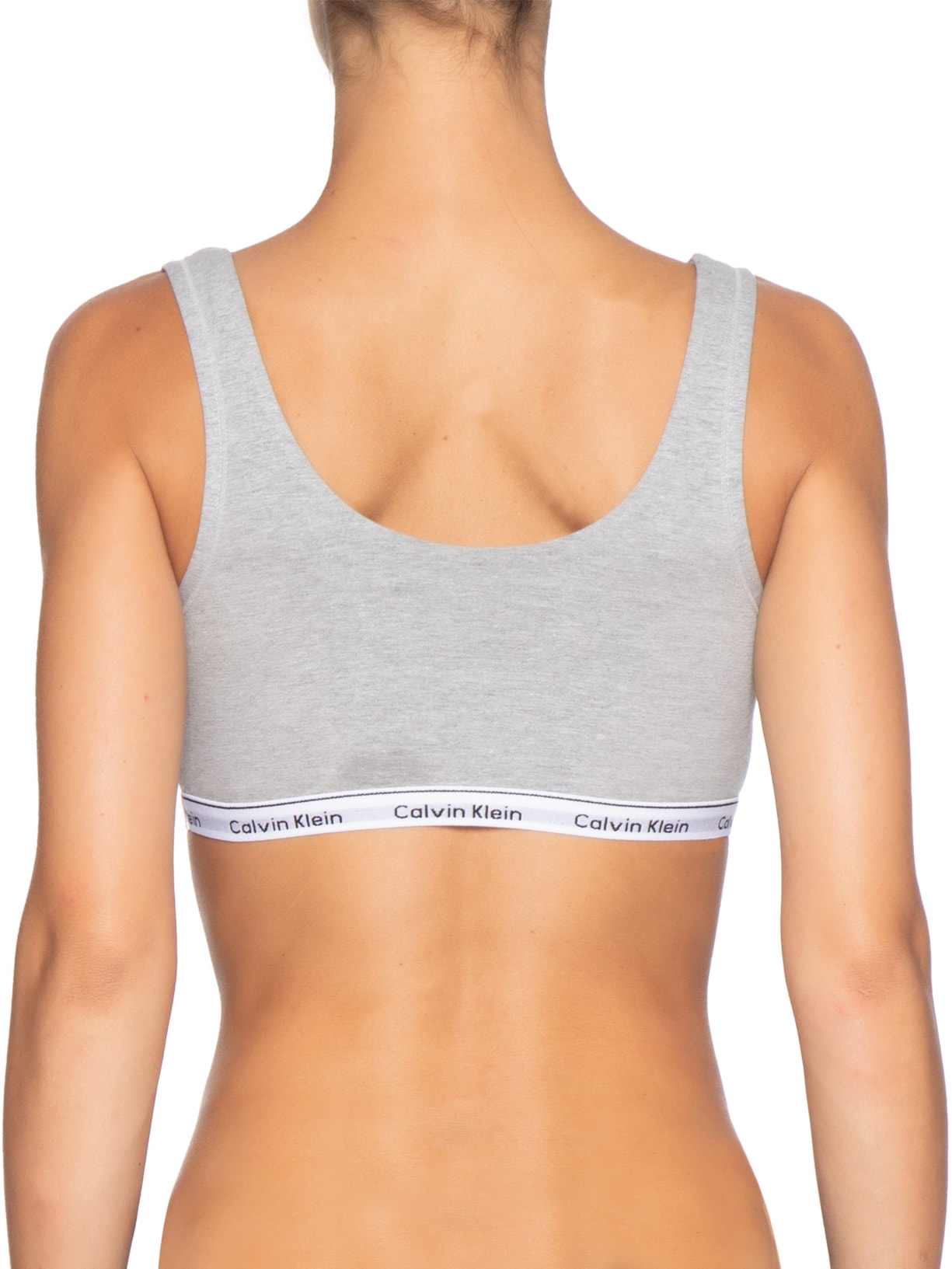 Top Reversível CK Mini Modern Cotton Cinza Calvin Klein Underwear