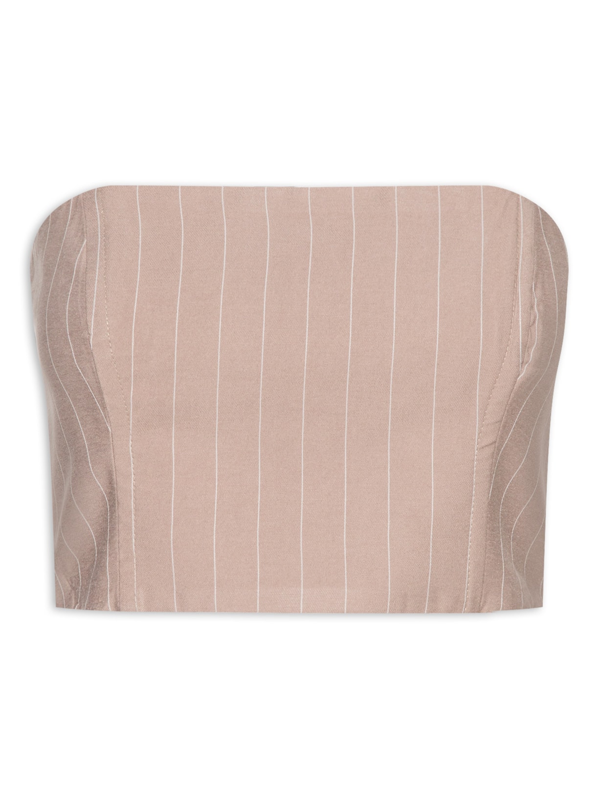 Top Risca De Giz Sem Alça - Cinza