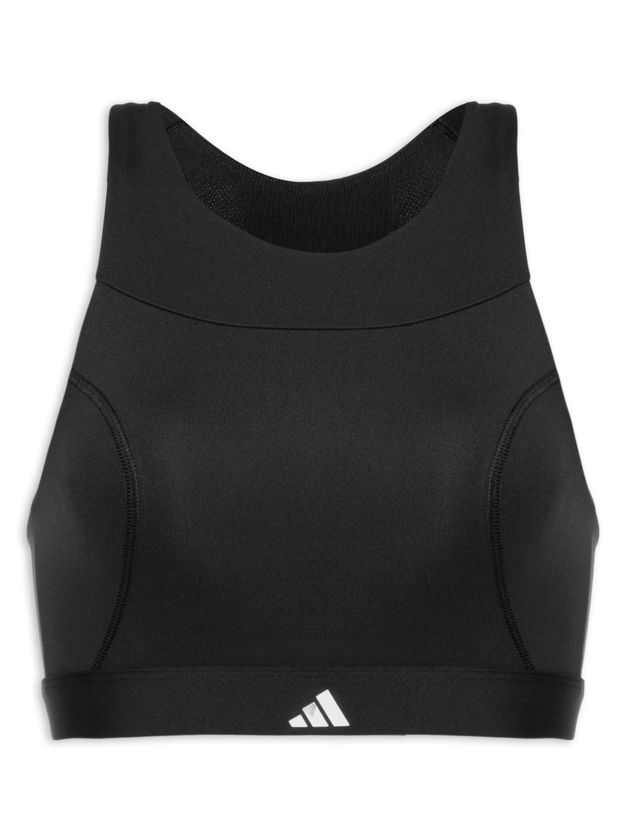 Top Running Médio Suporte Preto Adidas