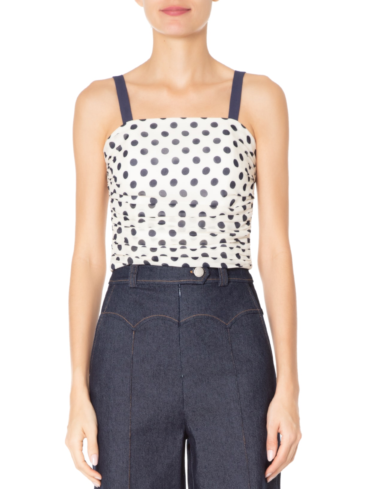 Top Sabrina Est Poá Off White Iorane