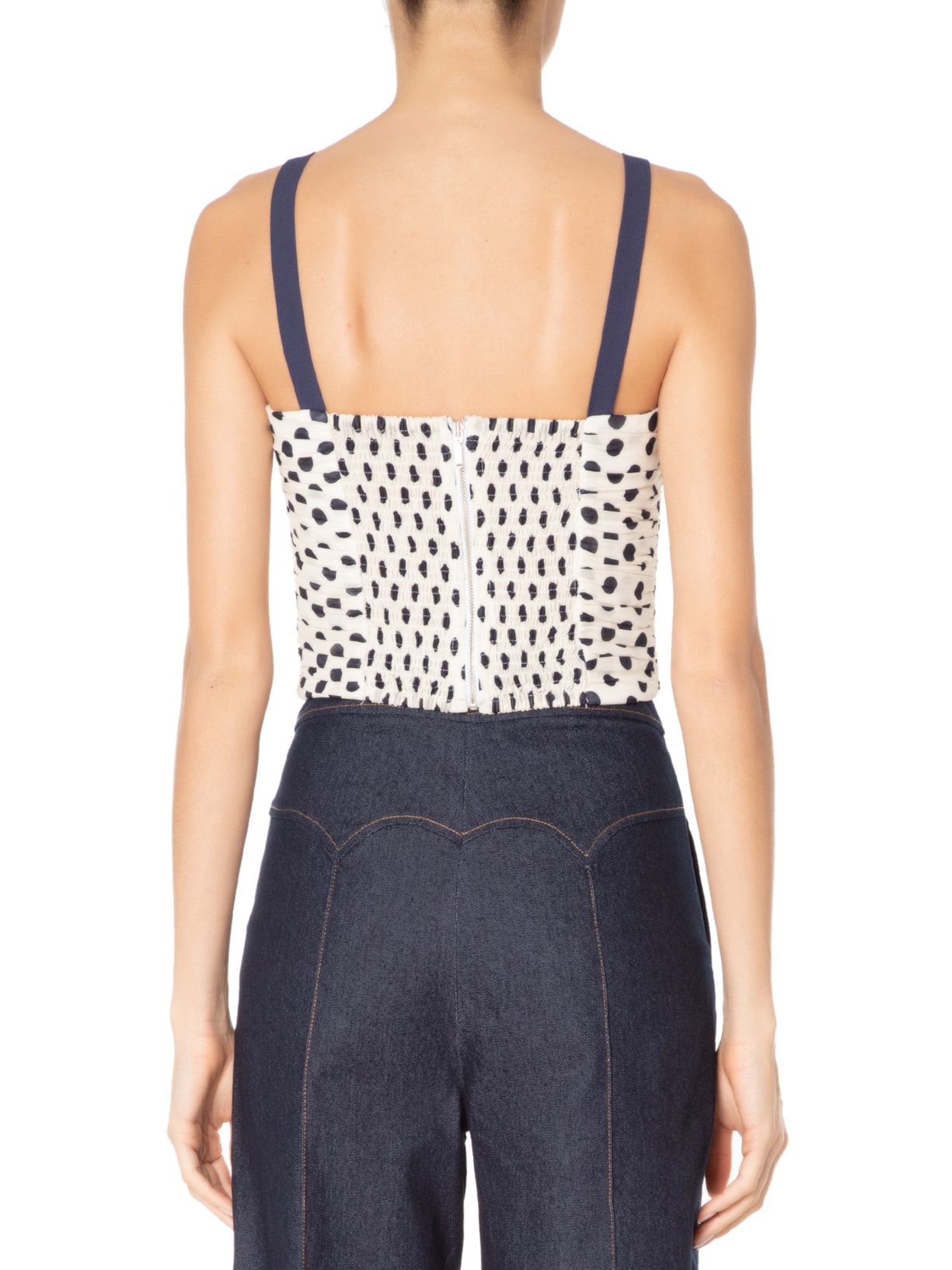 Top Sabrina Est Poá Off White Iorane