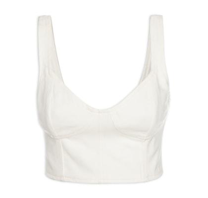 Top Sarja Cropped - Off White