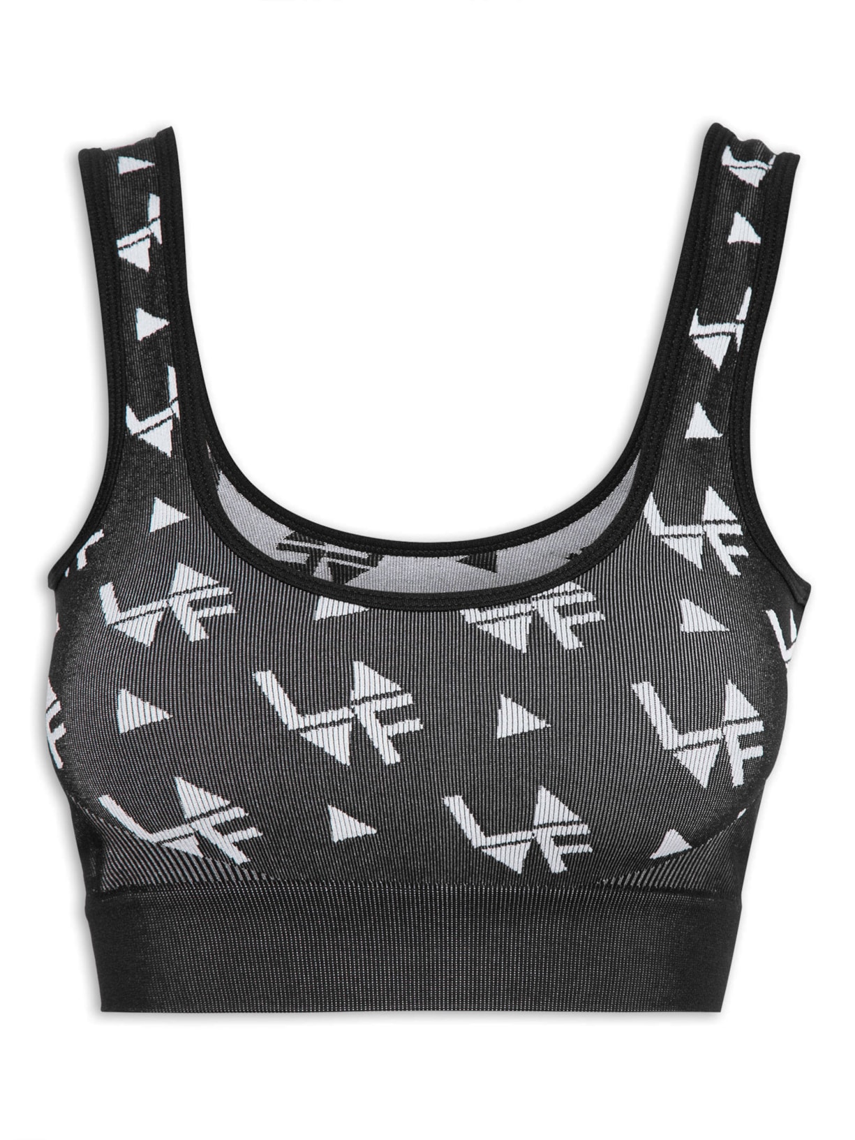 Top Seamless Jacquard - Preto