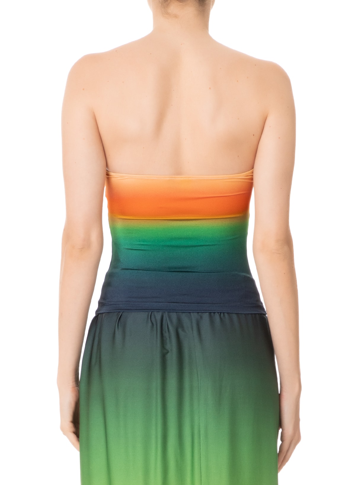 Top Sem Alça Degradê Latina Amarelo Farm