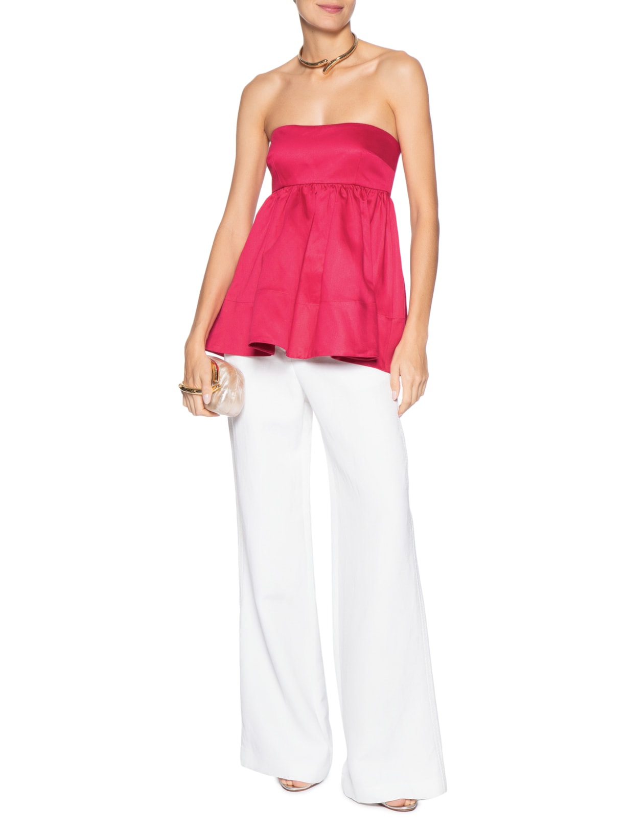 Top Sem Alça Franzido – Rosa Andrea Marques