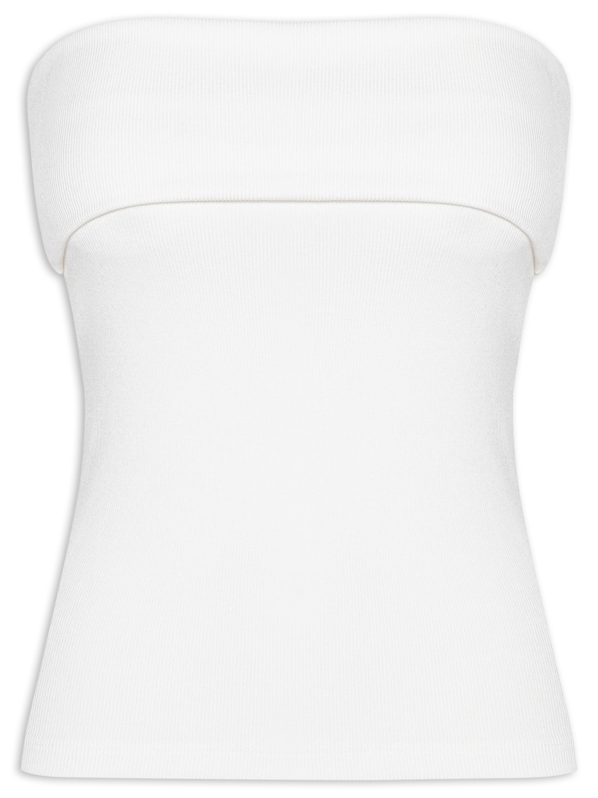 Top Sem Alça Vira - Branco