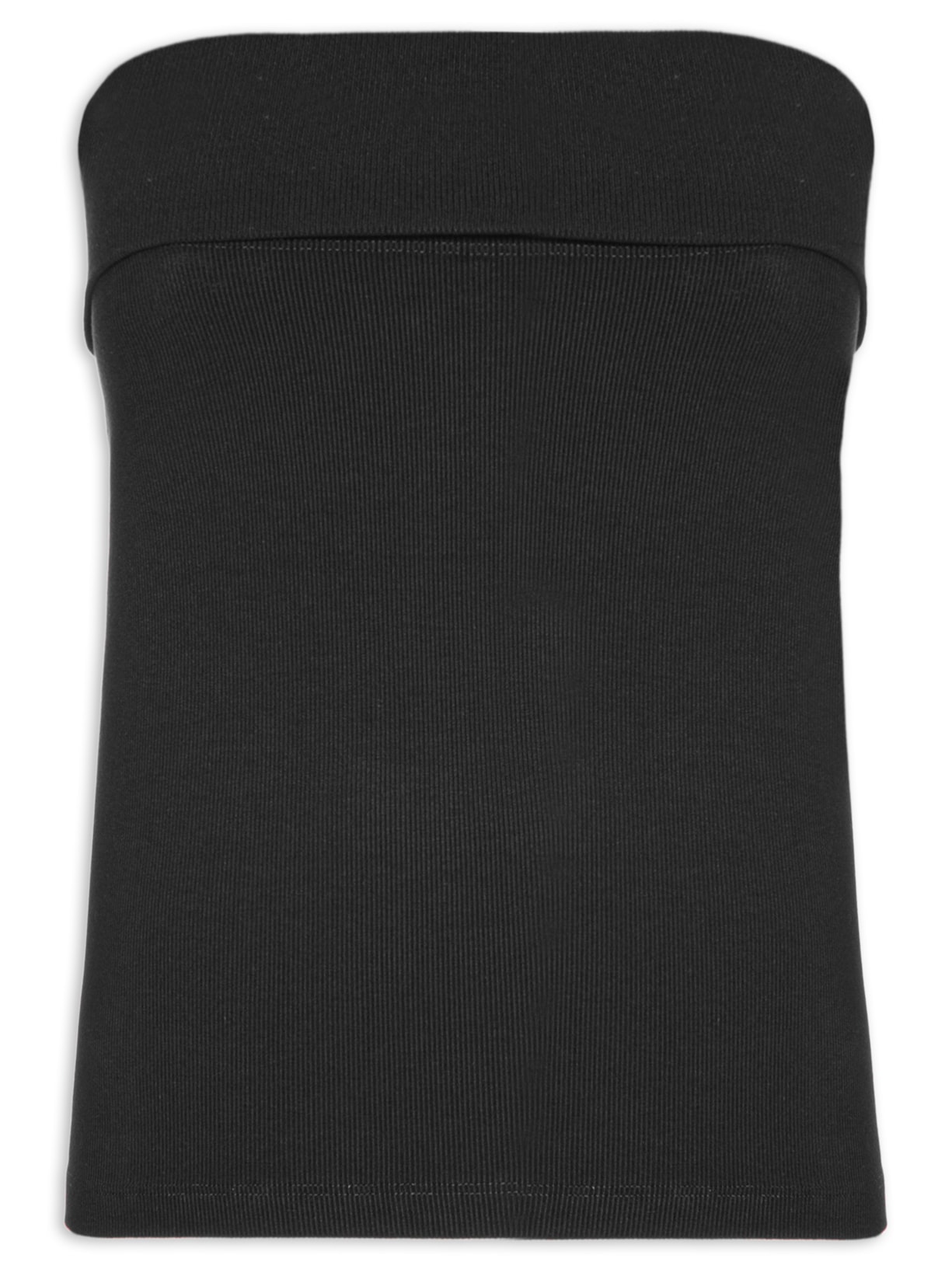 Top Sem Alça Vira - Preto