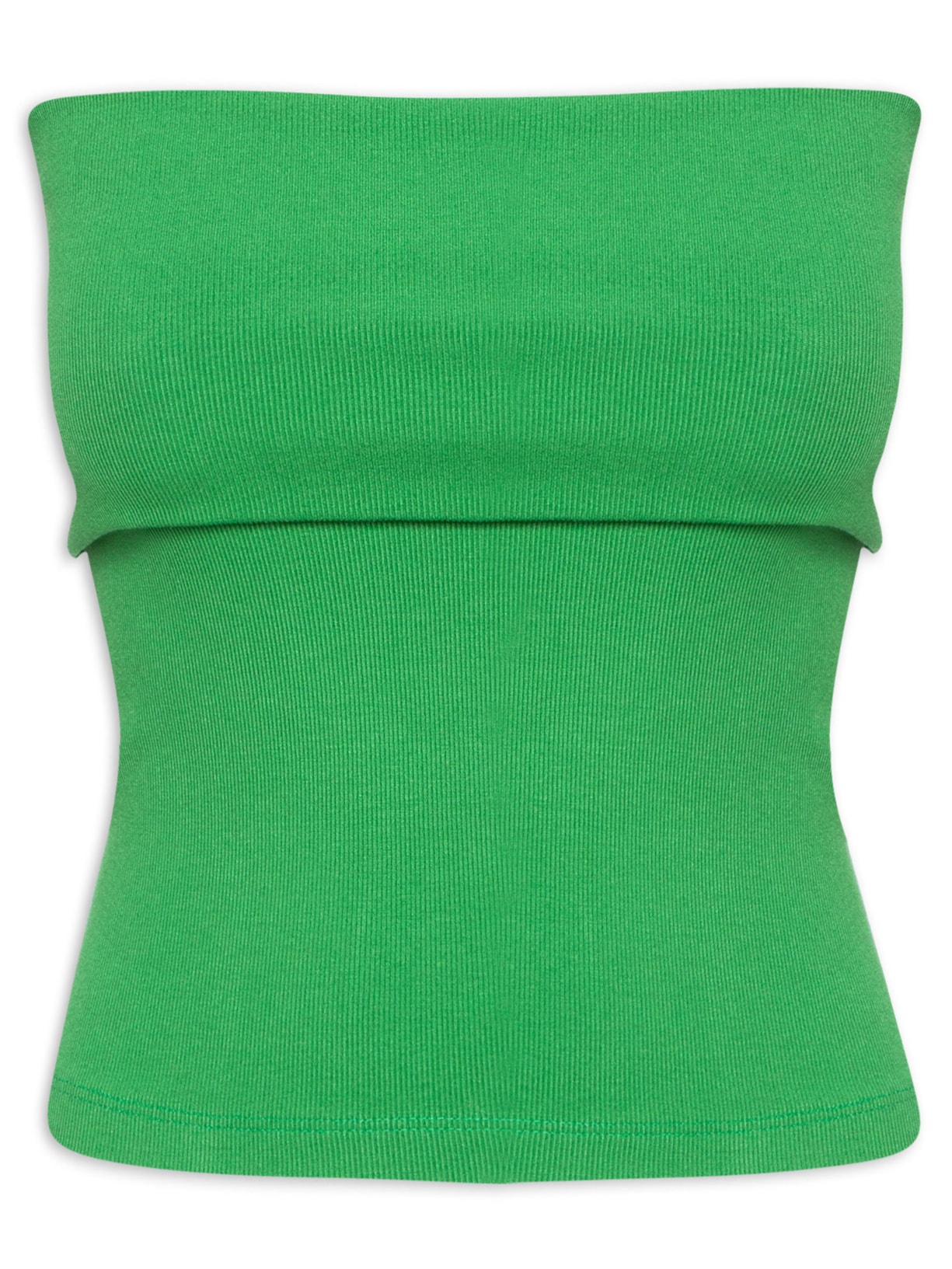 Top Sem Alça Vira - Verde