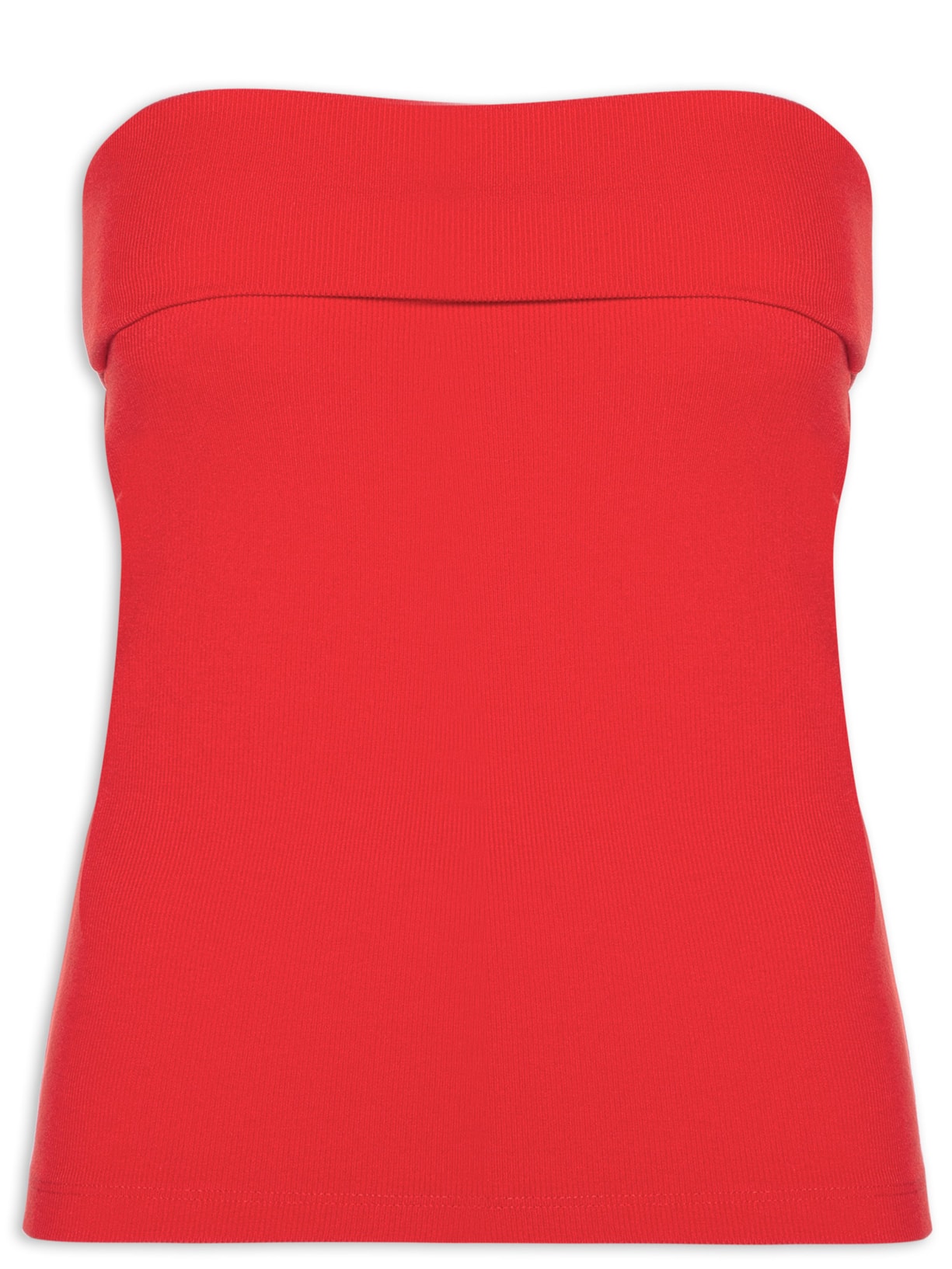 Top Sem Alça Vira - Vermelho
