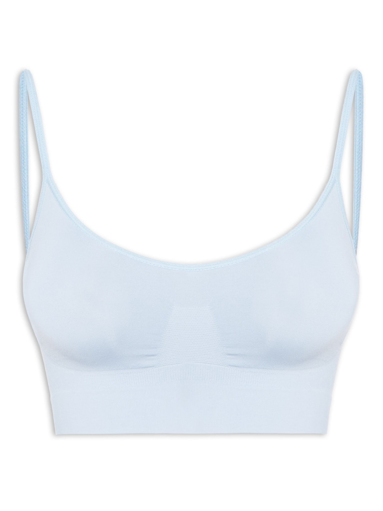 Top Sem Bojo E Sem Aro Em Microfibra - Azul