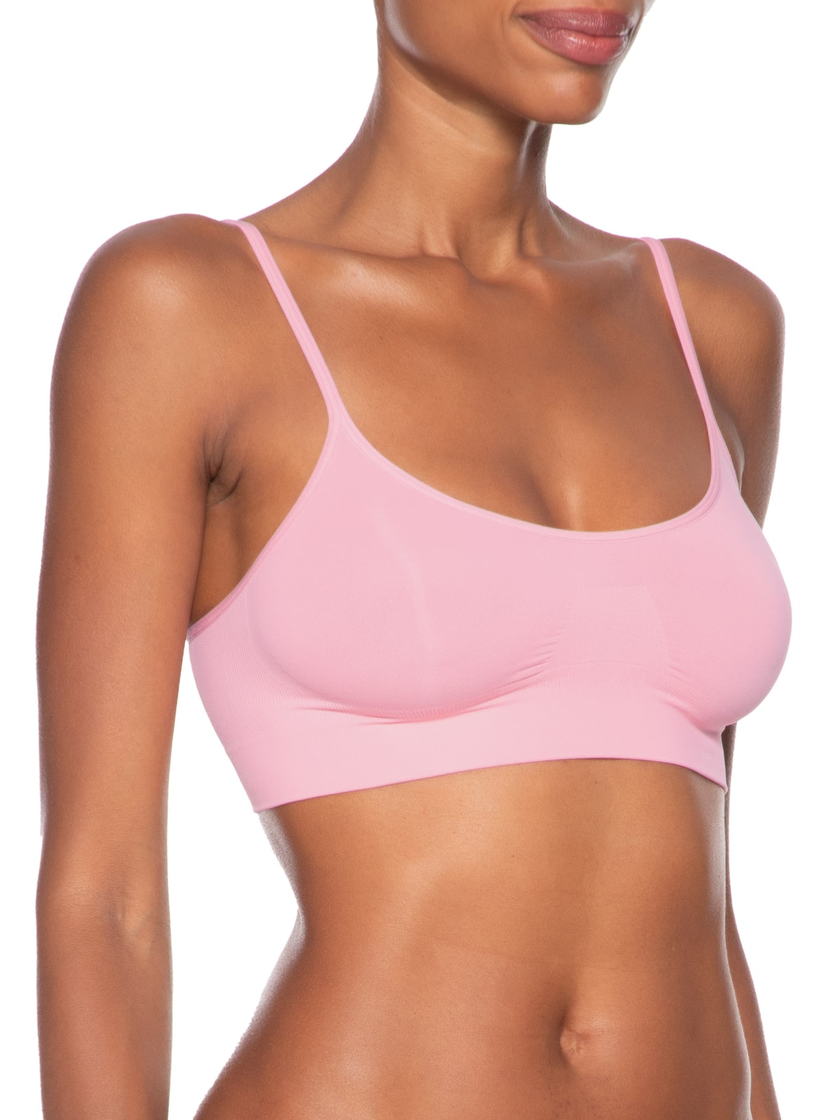 Top Sem Bojo E Sem Aro Em Microfibra Rosa Hope